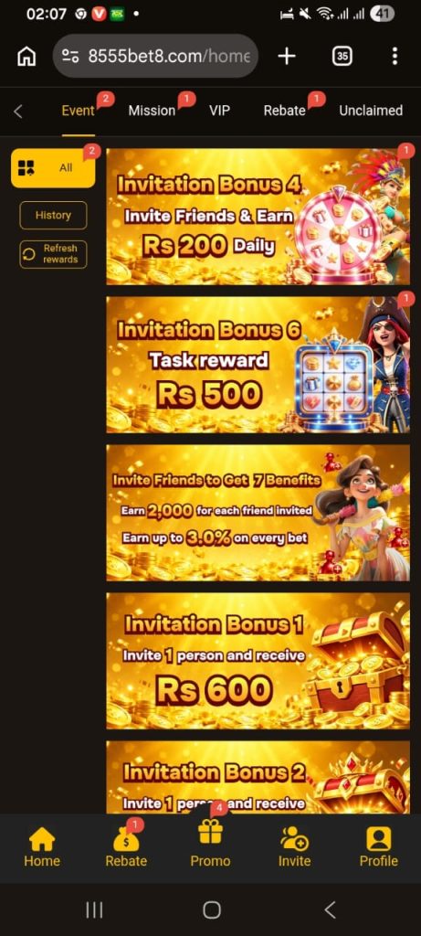 8555Bet Game App